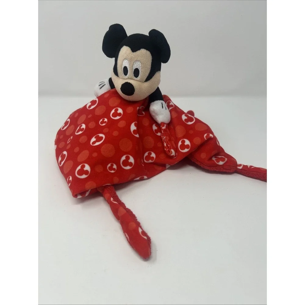 Disney Mickey Mouse Baby Security Blanket with Pacifier Holder By Kids Preferred
